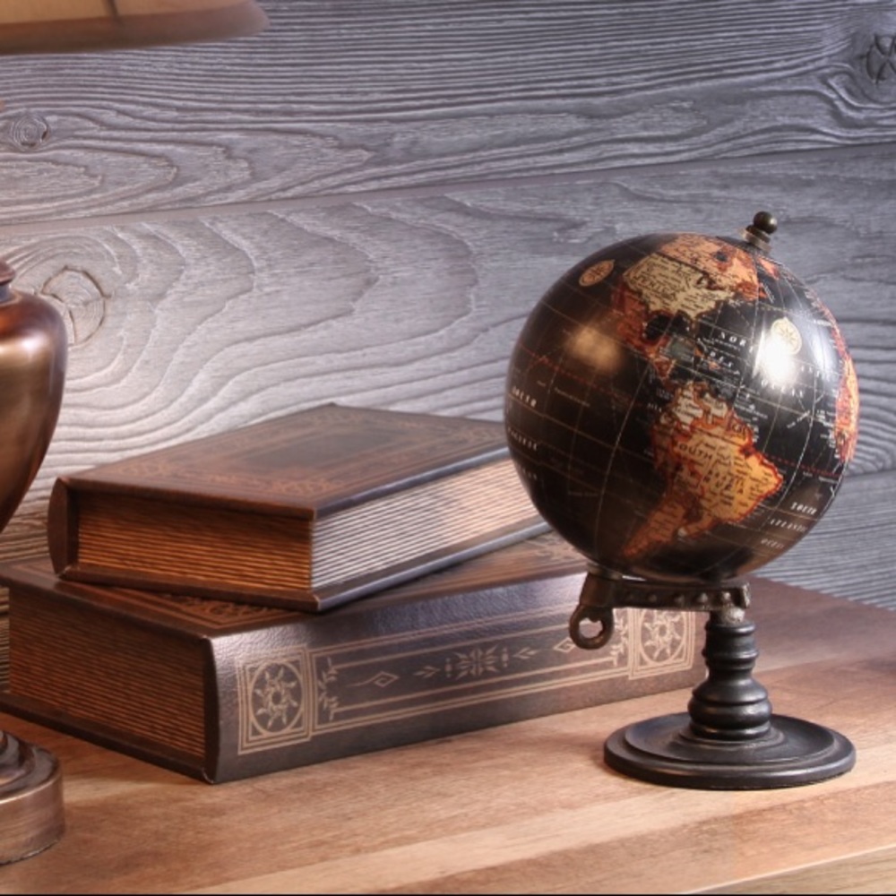 Black decorative globe